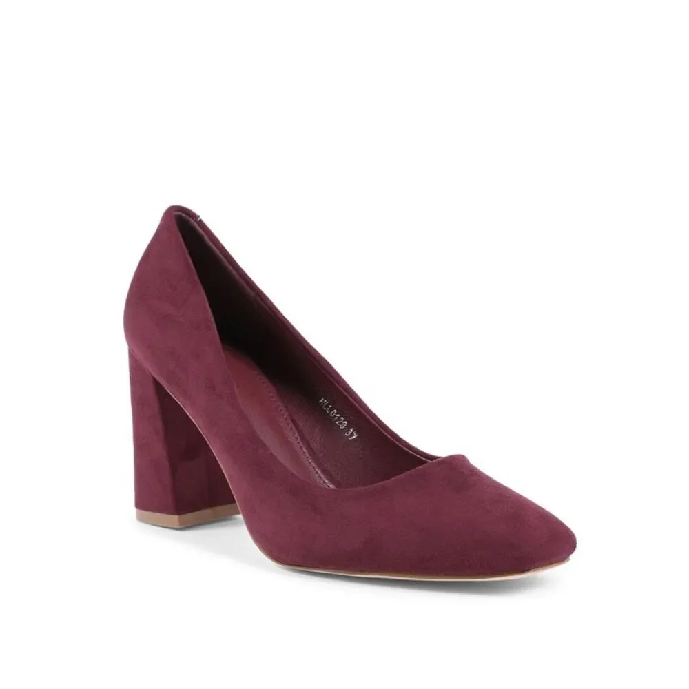 19V69 Italia Bordeaux Fabric Platform Women's Pumps